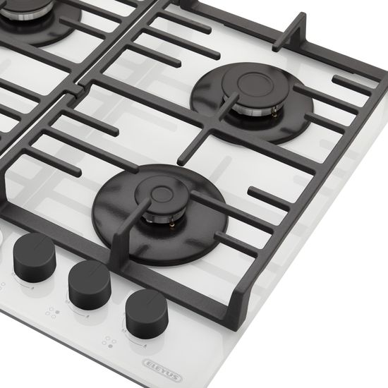 Газовая варочная поверхность ELEYUS IMPREZA 60 WH CF зображення 5